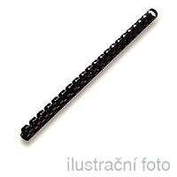 Plastové hřbety pro vazbu 9/16", 28 mm, černé