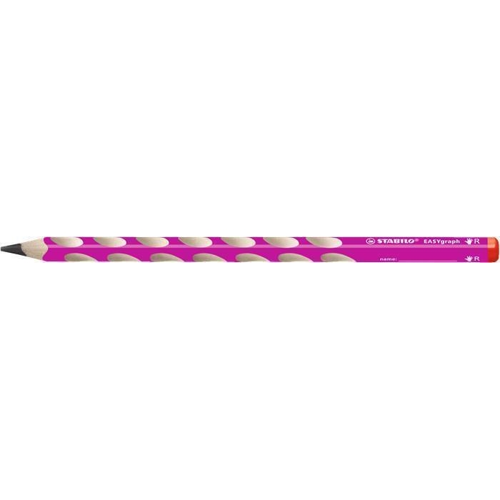 Grafitová tužka Stabilo Easygraph, růžová, pro praváky, HB