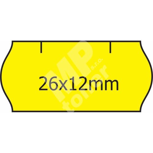 Cenové etikety 26 x 12 žlutá CONTACT (38) 1