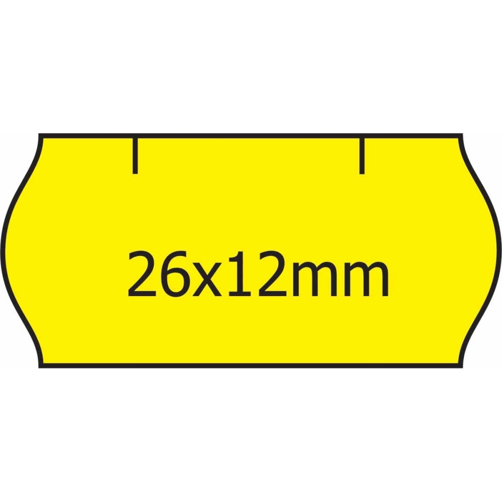 Cenové etikety 26 x 12 CONTACT žlutá (38)