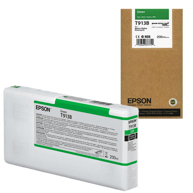 Inkoustová cartridge Epson C13T913B00, SureColor SC-P5000, green, originál