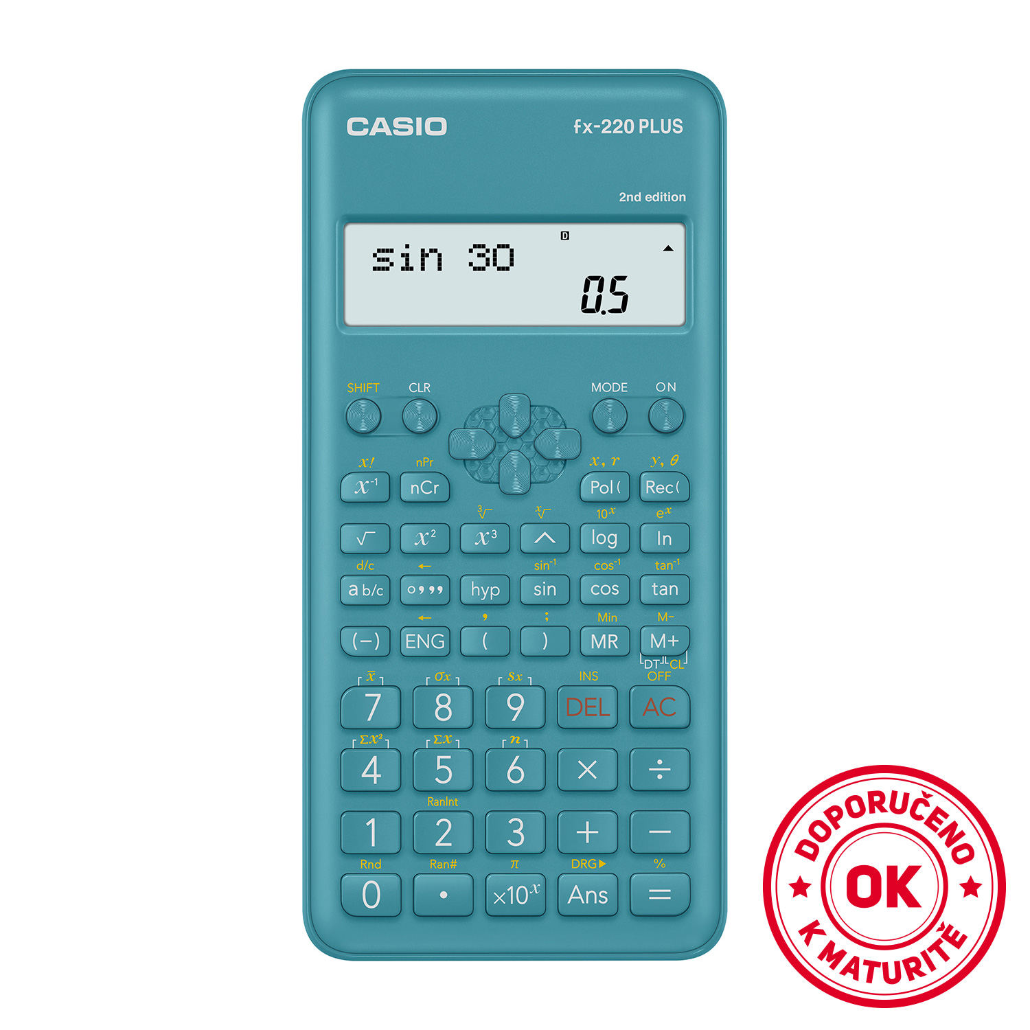 Kalkulačka Casio FX 220 Plus 2E, k maturitě