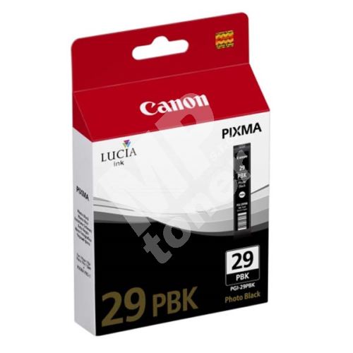 Cartridge Canon PGI-29PBK, 4869B001, photo black, originál 1
