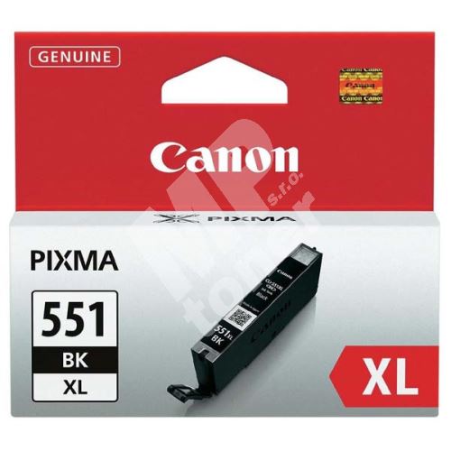Cartridge Canon CLI-551Bk XL, black, 6443B001, originál 1