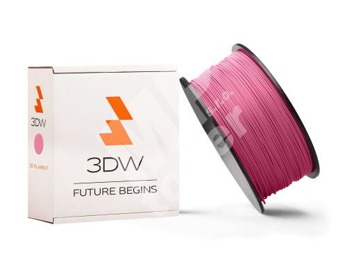 Tisková struna 3DW (filament) PLA, 1,75mm, 1kg, růžová 1
