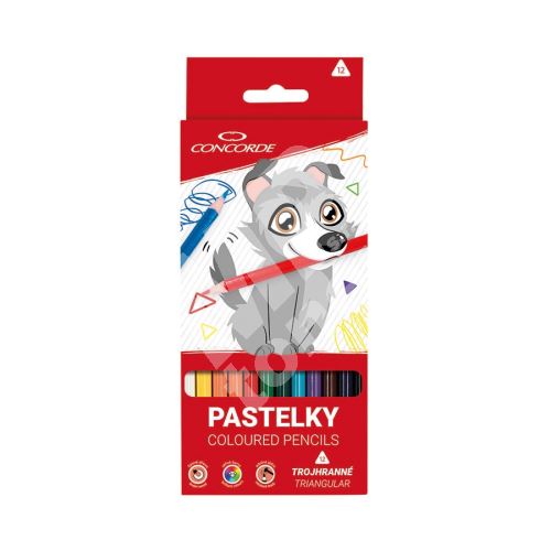 Concorde trojhranné pastelky 12 ks 1