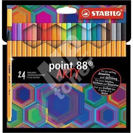 Linery STABILO Point 88 ARTY, 0,4 mm, 24 různých barev 1