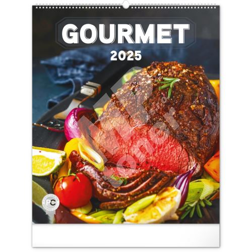 Nástěnný kalendář Notique Gourmet 2025, 48 x 56 cm 1