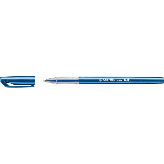Kuličkové pero Stabilo Excel, 0,38mm, s uzávěrem, modré