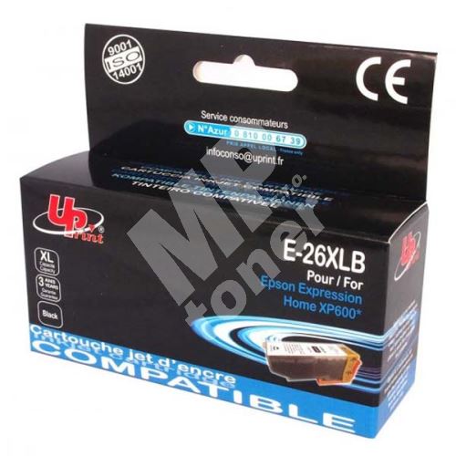 Cartridge Epson C13T26214010, black, 26XL, UPrint 1