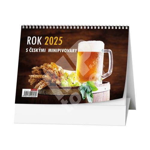 Stolní kalendář - Rok 2025 s českými minipivovary 1