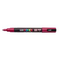 Uni Posca PC-3M akrylový popisovač, 0,9-1,3 mm, tm. červený 3 (2)