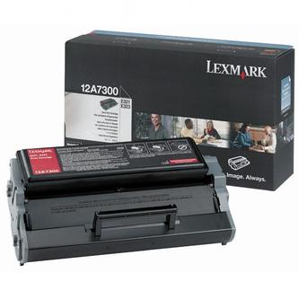 Toner Lexmark E321, E323, černá, 12A7300, originál