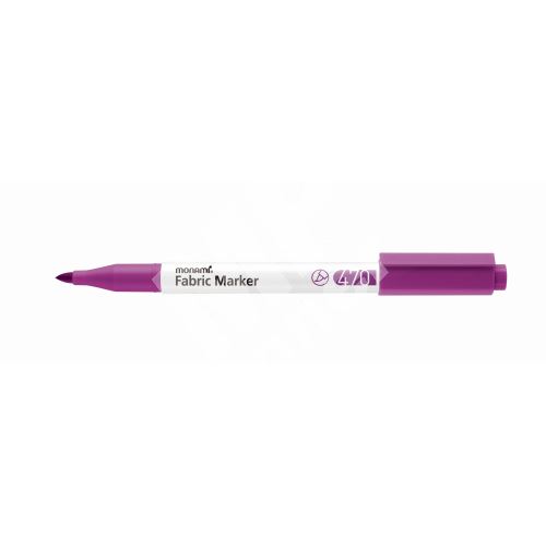 Popisovač na textil Monami Fabric Marker 470, red purple 1