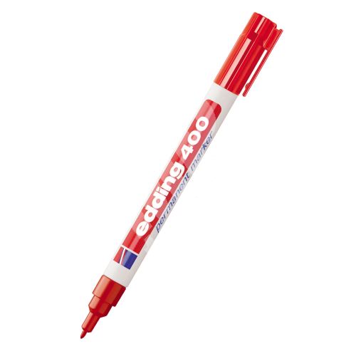 Permanentní popisovač Edding 400, červená, 1mm 3