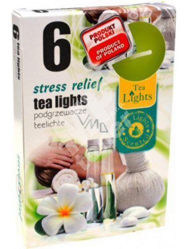 Tea Lights Stress Relief s vůní úleva od stresu vonné čajové svíčky 6 kusů 1