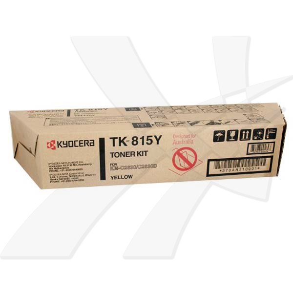 Toner Kyocera TK-815Y, KM-C2630PN, žlutý, originál