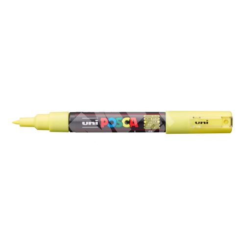 Uni Posca PC-1M akrylový popisovač, 0,7 mm, pastelově žlutý 1