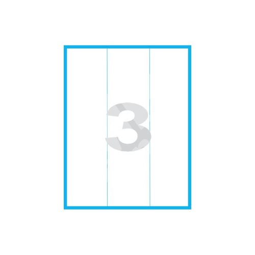 Etikety MP print samolepící A4, 70x297 mm, 3ks/arch, 100 archů, bílé 1
