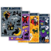 Okenní fólie Halloween glitr, 30x42cm, mix