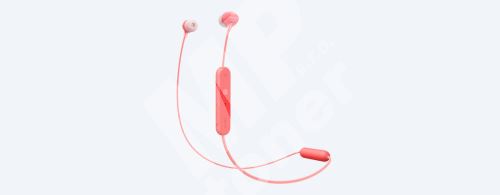 Sluchátka Sony WI-C300 bezdrátová, červená 1