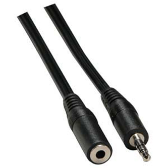 Audio kabel kabel 3.5mm stereo jack/3.5mm stereo jack, F/M, 5m, LOGO
