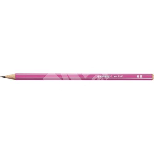 Grafitová tužka Stabilo Pencil 160, růžová, šestihranná, HB 1