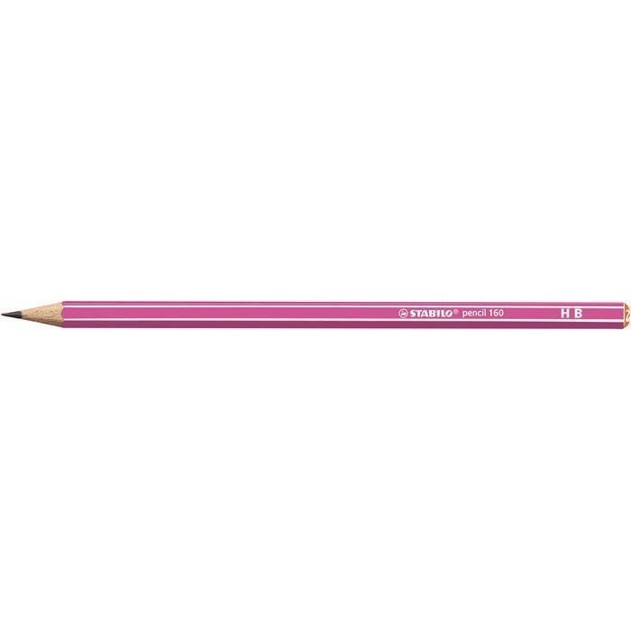 Grafitová tužka Stabilo Pencil 160, růžová, šestihranná, HB