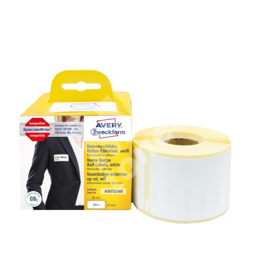 Termoetikety jmenovky 89 x 41 mm, 200 ks (DYMO S0722560 (11356)) 1