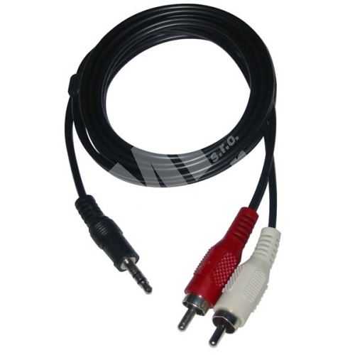 Audio kabel jack 3,5mm M/cinch M 2x, 5 m 1