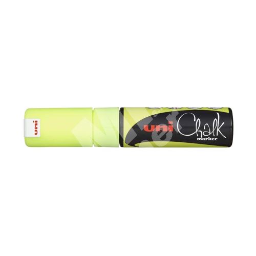 Uni Chalk Marker křídový popisovač PWE-8K, 8 mm, fluo-žlutý 1