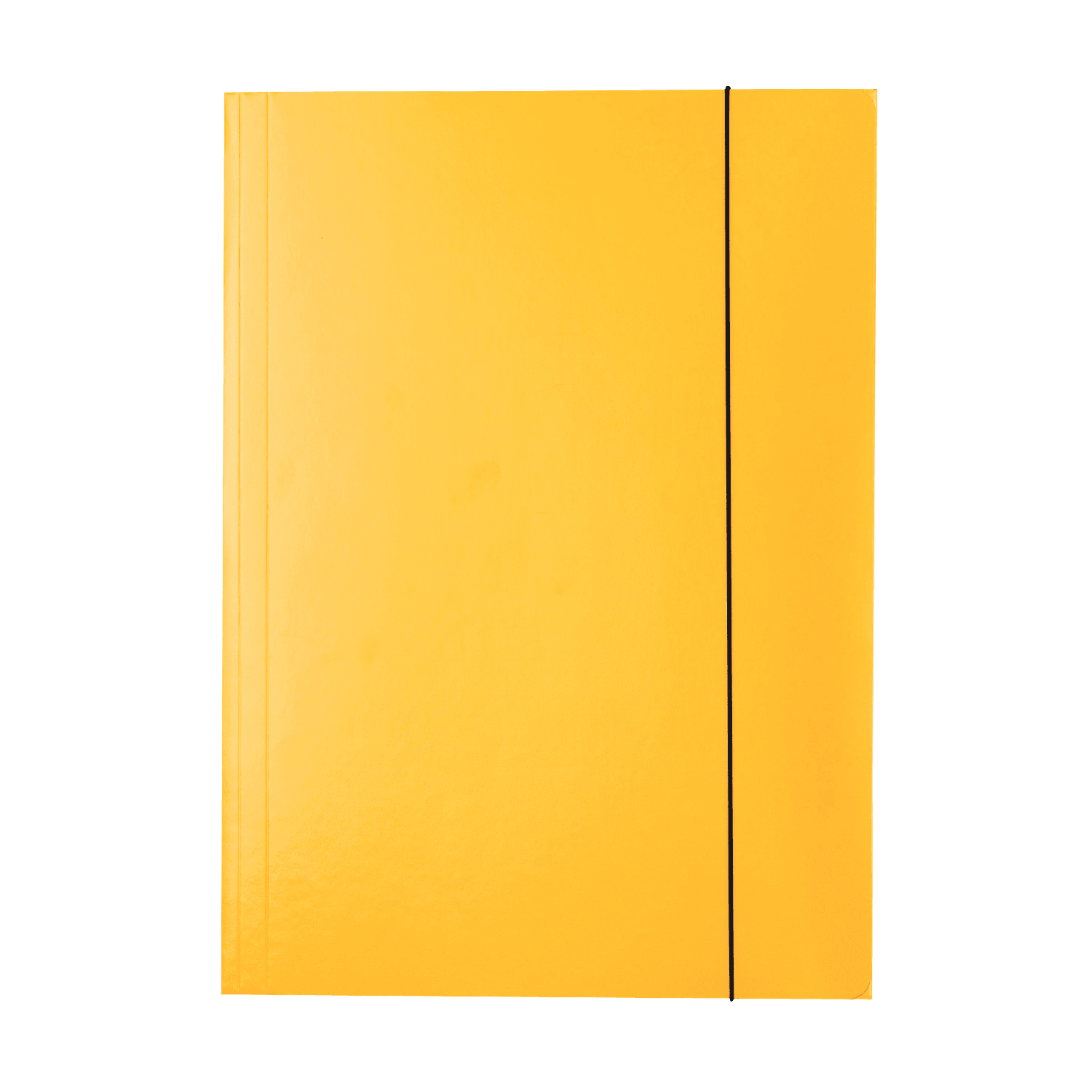 Lesklé kartonové desky Esselte A4, 3 chlopně, gumička, žlutá