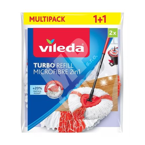 Vileda Turbo Microfibre 2v1 náhrada na mop 2 ks 1
