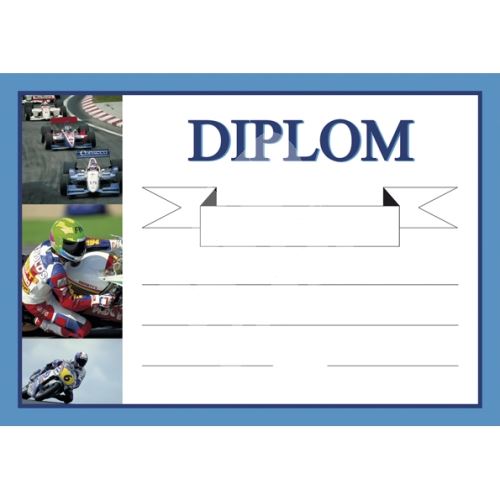 Diplom A5, Moto sport, 1ks 1