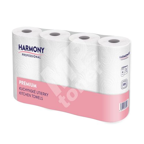 Kuchyňské papírové utěrky Harmony Professional, 3 vrstvy 1