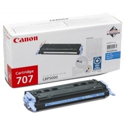 Toner Canon CRG-707C, LBP-5000, modrá, originál
