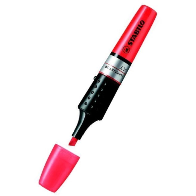 Zvýrazňovač STABILO Luminator, červená, 2-5 mm