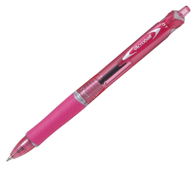 Kuličkové pero Pilot Acroball, růžové, 0,7