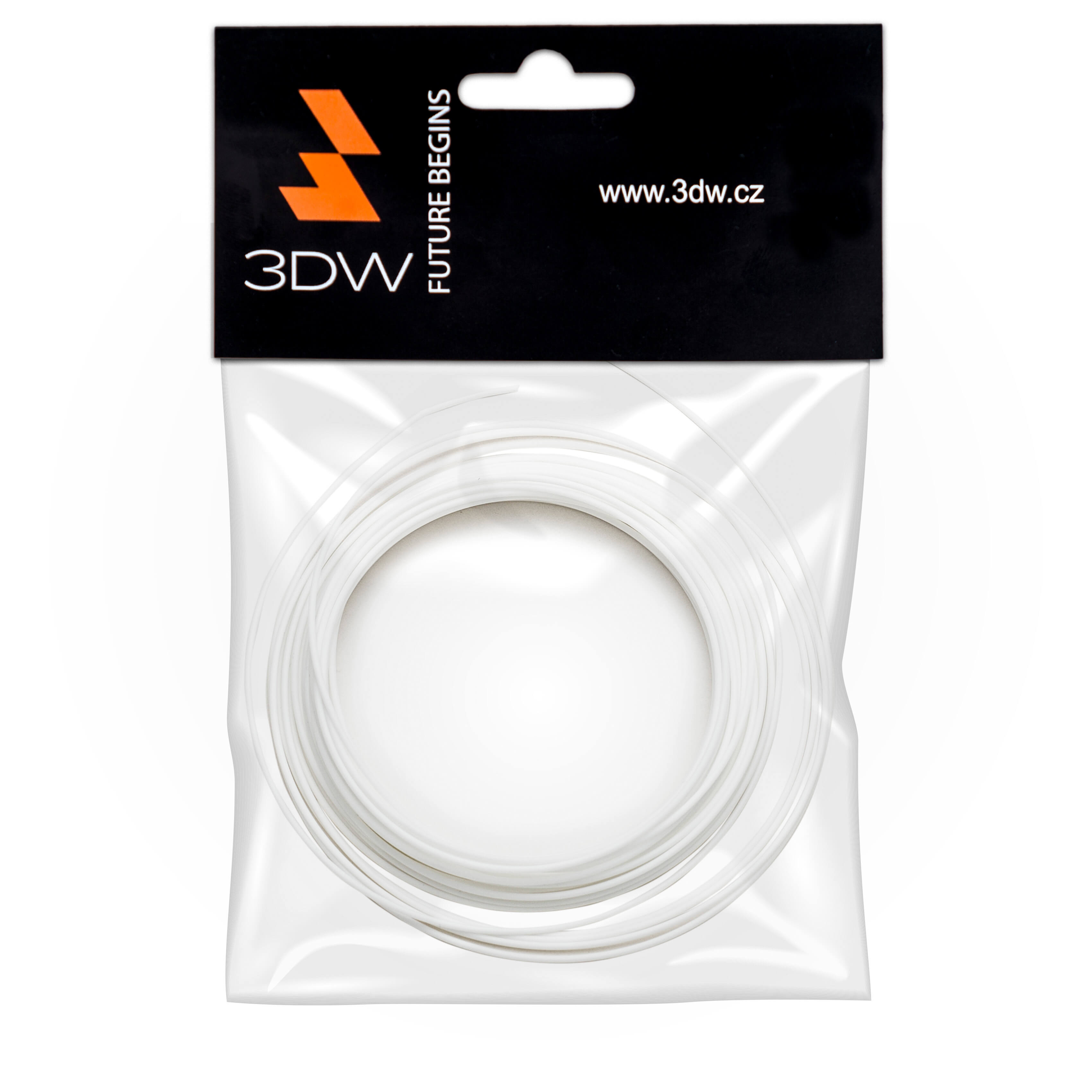 Tisková struna 3DW (filament) ABS, 1,75mm, 10m, bílá, 220-250°C