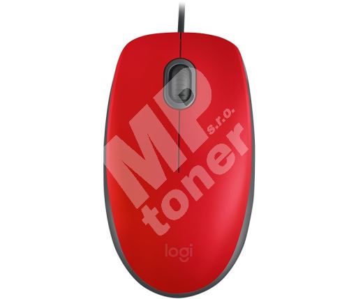 Myš Logitech M110 Silent USB red 1