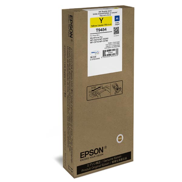 Inkoustová cartridge Epson C13T945440, WF-C5210, C5290, C5710, yellow, XL, originál
