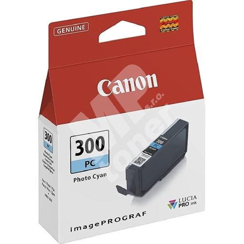 Inkoustová cartridge Canon PFI-300PC, iPF-300, photo cyan, 4197C001, originál 1