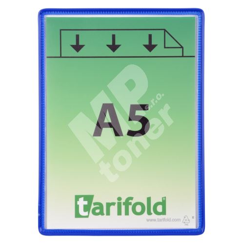 Tarifold rámeček s kapsou, A5, otevřený shora, modrý, 5 ks 1