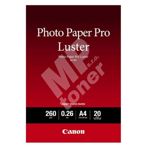 Canon Photo Paper Pro Luster, foto papír, lesklý, bílý, A4, 260 g/m2, 20 ks 1