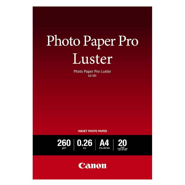 Canon Photo Paper Pro Luster, foto papír, lesklý, bílý, A4, 260 g/m2, 20 ks