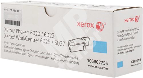 Toner Xerox 106R02756, cyan, originál 1