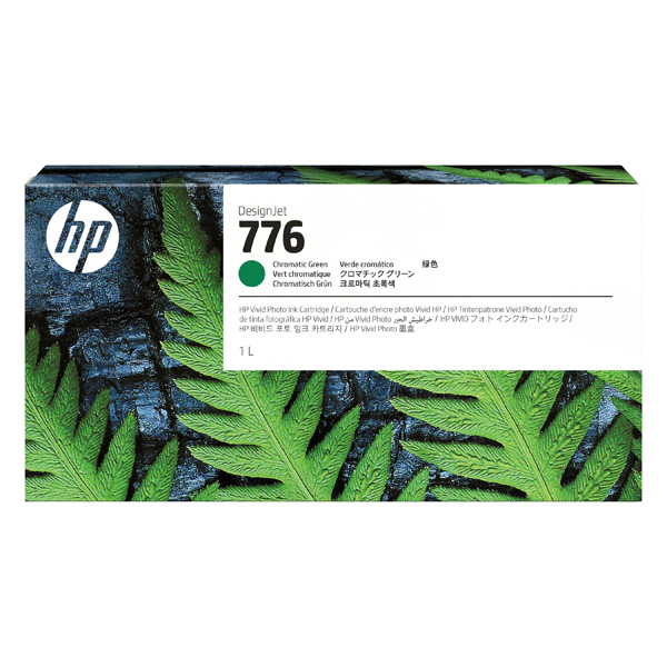 Inkoustová cartridge HP 1XB03A, DesignJet Z9+, Chromatic Green, 776, originál