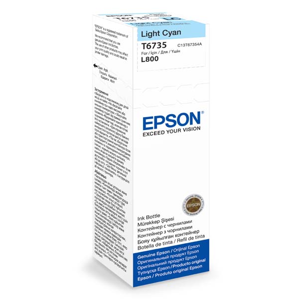 Inkoustová cartridge Epson C13T67354A, L800, light cyan, originál