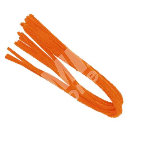 Drátek žinylka Luma 500 x 8mm, oranžový 10ks 1