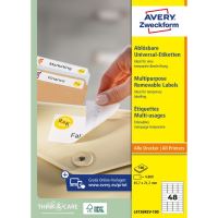 Samolepící etikety 45,7 x 21,2 mm, 100 listů A4 L4736REV-100 1 (1)